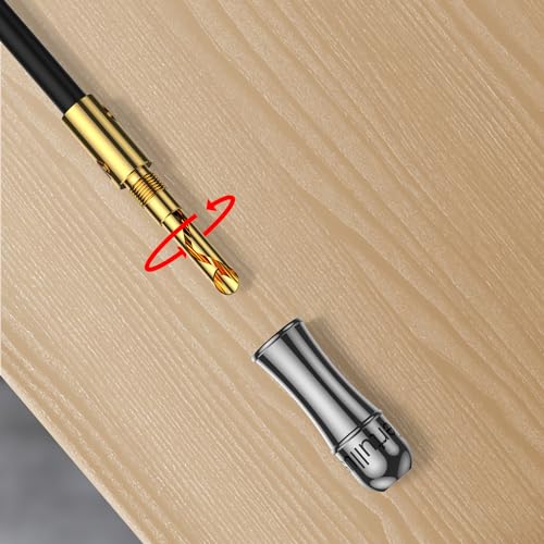 Tertullus 8 sztuk BFA wtyki bananowe do głośników, blokowane, przykręcane, pozłacane 24K, rozmiar 4 mm, do głośników, wzmacniacza, odbiornika Hi-Fi AV, stereo, kina domowego, radia