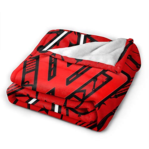 Super Soft Light Weight Throw Blanket Red Background Collage Summer Quilt For Bed Couch Sofa 50"X40" Small For Kid #TOP1
