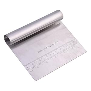 Yosoo roestvrijstalen schraper/snijder, voor deeg, gebak en pizza