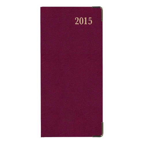 Brownline 2015 Weekly Executive Pocket Planner, Flexible Cover, Assorted: Black, Navy, Burgundy, Tan, 6.75 X 3.25 Inches (Cbe306.As X -15) #TOP2