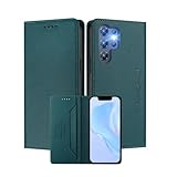 MOJIA Funda para Doogee Note 56X / Note 56X Pro, Resistente a Caídas y Arañazos, Carcasa de Cartera de Cuero PU [Cierre magnético]. Dark Green