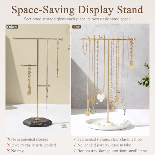 Support de collier T idéal pour offrir avec son socle coupelle blanc