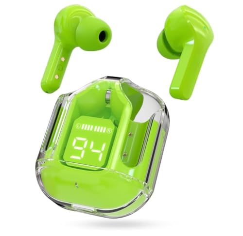 Image of bmani True Wireless Stereo Wireless Earbuds, Ultrapods max TWS Bluetooth Earphones with Charging Case and LED Digital Display, Microphone, Works with iOS Android and Bluetooth Devices (ULTRAPODS-G)