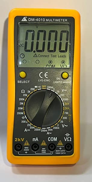 Hatco 2000 Volt & 2000 Amp Digital Multimeter True RMS Model DM 4010