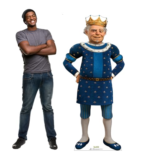 Image of Cardboard People King Life Size Cardboard Cutout Standup - Shrek (2001 Film)