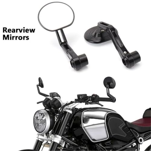 Espejos manillar motocicleta antirreflejos para ampliar el campo visual en R NineT 6