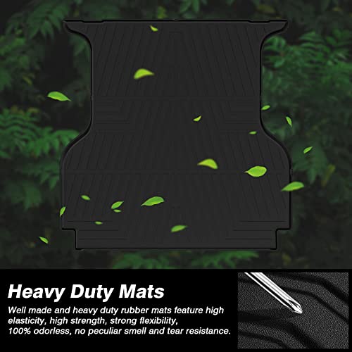 Kust Bed Mat For 2019-2023 Ford Ranger Supercrew All Weather Truck Bed Liner 5Ft Heavy Duty Car Mat Thick Tpe #TOP5