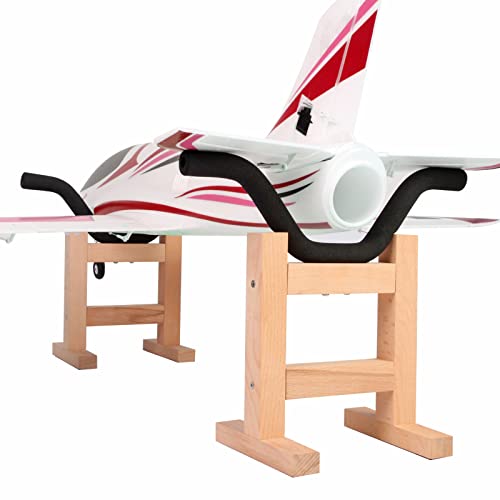 RCrabbit Stand for Model Airplanes RC Plane Display Adjustable (2 Holders)