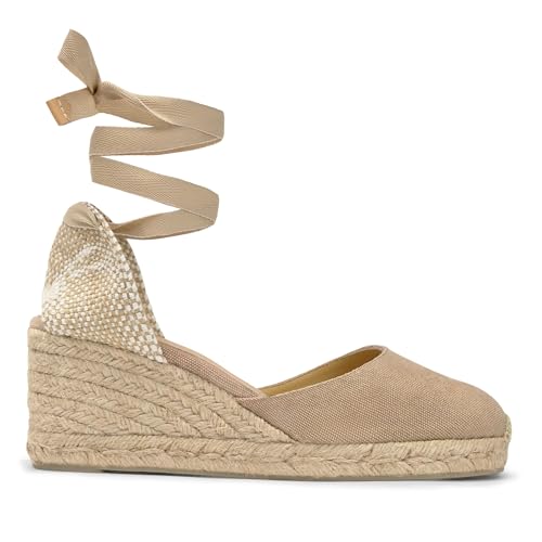 Image of Castaner | Espadrille with Wedge Carina Made in Canvas 7 cm | Woman