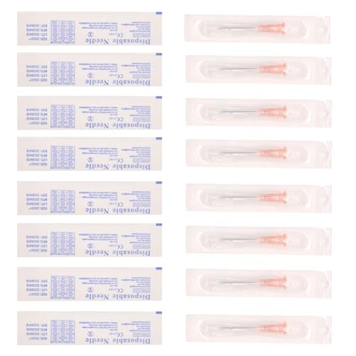 Image of 18 Gauge 1 Inch Needle (100 Pack), Sterile Disposable Injection Luer Lock Industrial Accessories Needles,Individually Wrapped