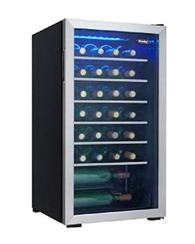 Danby Wine Cooler, 36 Bottle, Stainless Steel