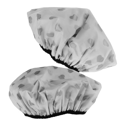 BESTYASH 2Pcs Hair Dye Caps Reusable Tin Foil Hair Coloring Caps with Double Design Elastic Fit for Comfort for Deep Conditioning and Shower Use