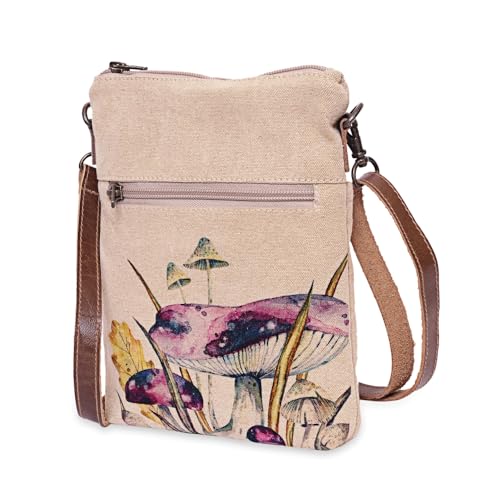 Mushrooms - Wristlet Wallets for Women, Crossbody Purse, Book Bag, Tote Bag, Cell Phone Purse, Small Pouch