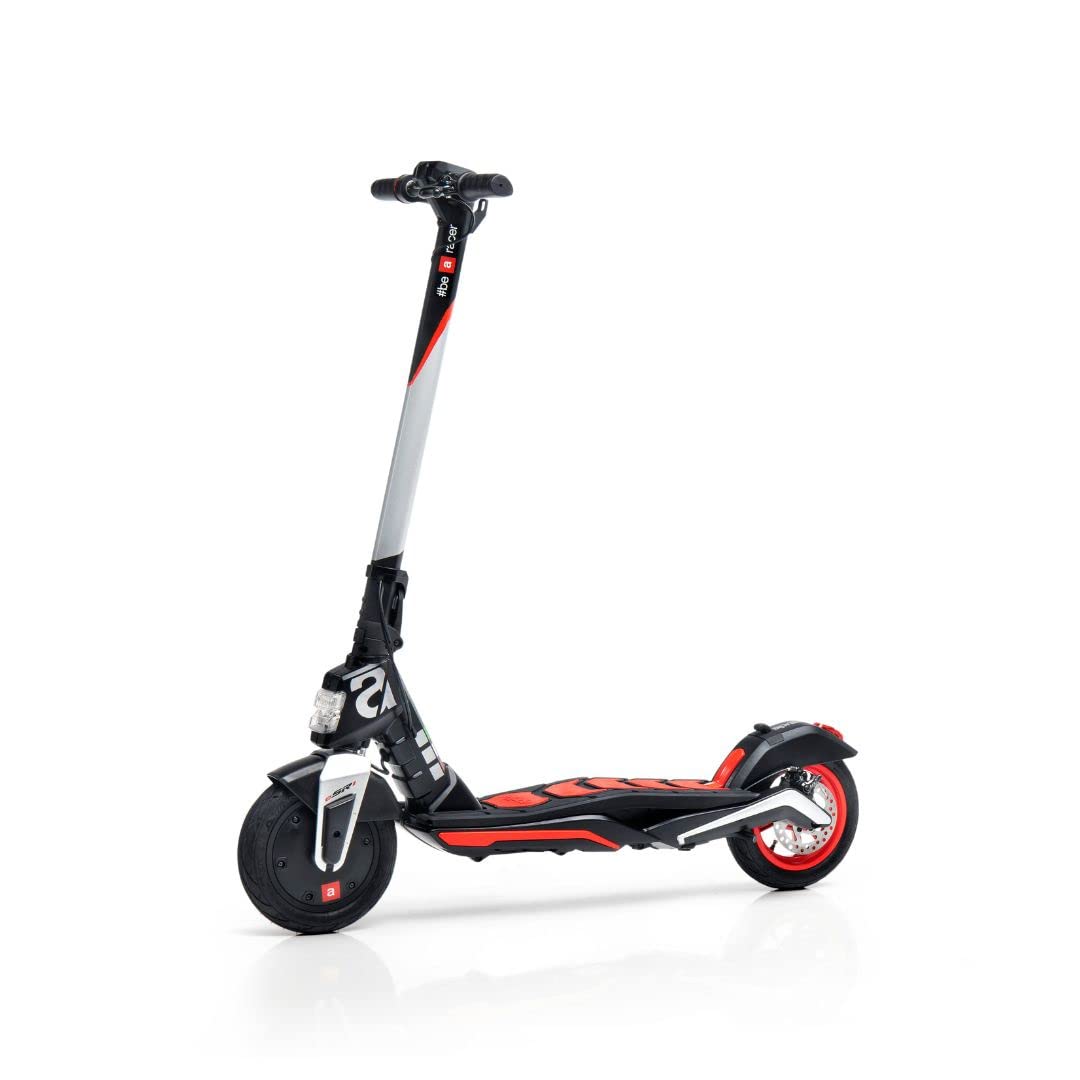 Aprilia eSR1, Patinete Eléctrico, 15.5 Kg, Motor Brushless 350W, Autonomía 25 Km, Ruedas Tubeless 10”, Color Rojo/Negro, Talla única