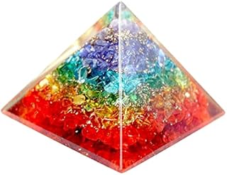 Multi Stone Chakra Spiritual Healing Pyramid 50mm Beverly Oaks Exclusive COA