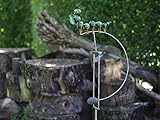  Thermobrass Windspiel Wippe aus Metall - Gartenfigur Gartendeko - Raupe Käfer - XXL 145x17x35cm - exkl. Handarbeit - jeder Artikel EIN Unikat - MD16107