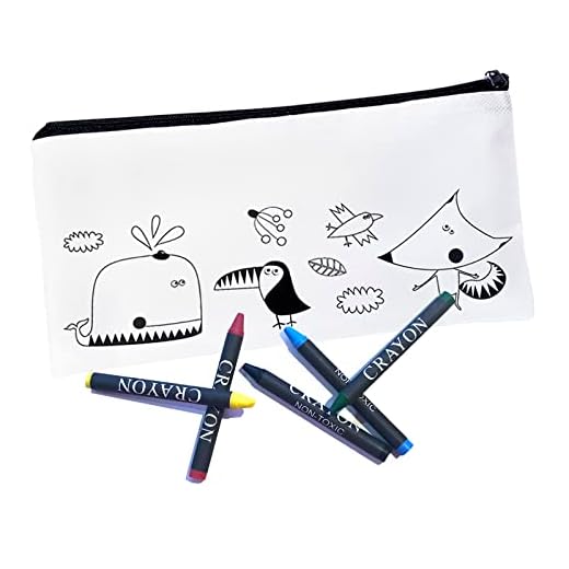 Lote 30 Estuches para colorear Infantil para niños y niñas con ceras de colores, para clase manualidades, pintar con hijos, estuche cumpleaños, regalos bautizo, material escolar.