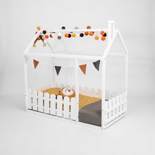 Kinderbett aus Holz - Montessori-Bett mit entnehmbarem...