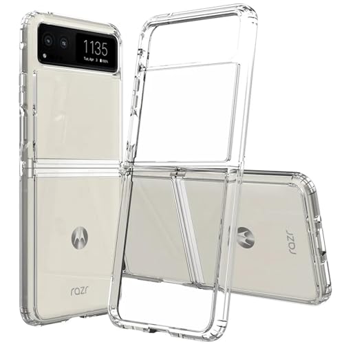 Verco Funda para Motorola Razr 40 Case, Teléfono Móvil Cover para Motorola Razr 40 Funda Transparente Delgada Transparente Silicona Transparente Transparente Transparente