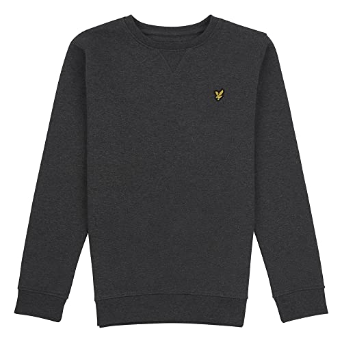 Lyle & Scott Boys Classic Crew Neck Sweatshirt (Charcoal Grey Marl, 8-9 Years) (Charcoal Grey Marl) 8-9 Years