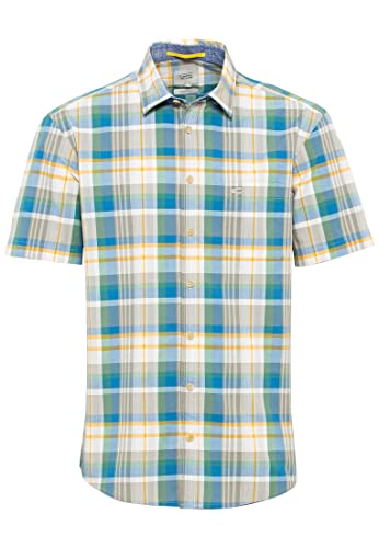 camel active Herren 409235/7s75 Hemd, Grün, XL EU