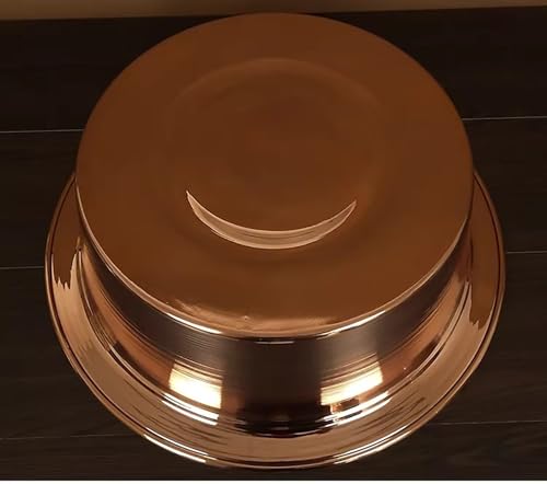 Lavabo para pies de cobre puro con borde liso artesanal miniatura 4