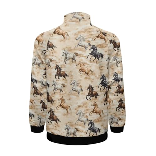 Image of Men's Lightweight Jackets Casual Full Zip Fleece Jacket Men Coats Fashion Long Sleeve Sweatshirt