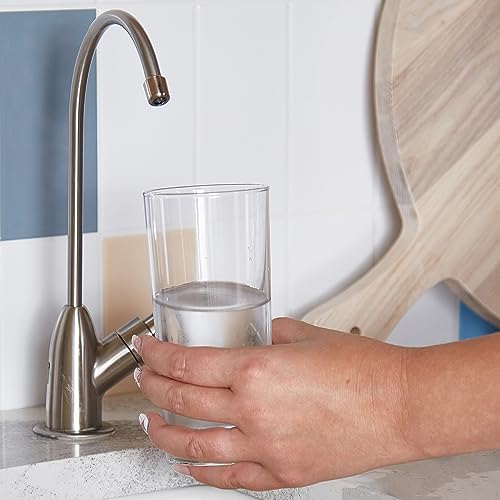 Image of GE 5 Stage Reverse Osmosis Under Sink Water Filtration System with Faucet & Filters | Reduces 95+ Impurities Including Lead, Chlorine, Arsenic | GXRV40TBN, FQ18PN, FQ18MN, FQ18RT
