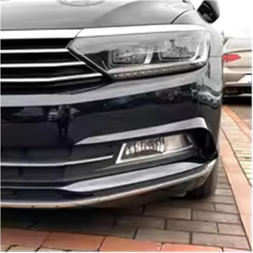 Rejilla antiniebla para Passat B8 2016-2019 con divisor delantero negro brillante 4