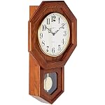 Howard Miller Katherine Wall Clock – Wooden Finish Octagonal Pendulum with Westminster or Ave Maria Chimes Volume Control & Traditional Design Clock Best for Home or Office Décor - Image 2