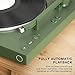 Victrola Fully Automatic Bluetooth Turntable w Audio Technica ATN3600L Cartridge, Automatic Repeat Function, 2-Speed Vinyl Record Player, Wireless Bluetooth Streaming, Preamp & Aluminum Platter Green