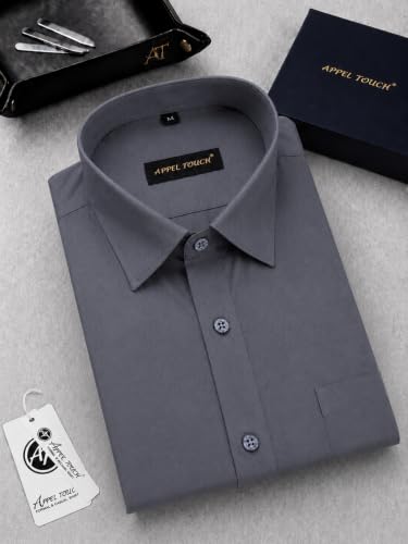 Image of Appel Touch Men's Cotton Blend Formal Shirt Half Sleeves