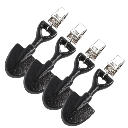 Tanxemery Contrapesos para Mantel - 4 Piezas Colgantes Metálicos Vintage Resistentes Al Viento - Pinza Forma Pala para Cubrir Mesas de Picnic - para El Patio Picnic Jardín Camping Boda Playa Uso