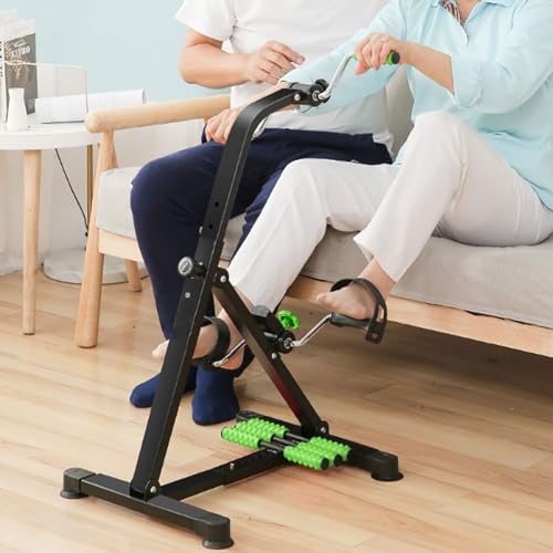 Pedalen voor Hometrainers Huishoudelijke pedaaltrainer, indoor cycling fitness revalidatie trainingsapparatuur, thuistraining fysiotherapieapparatuur for senioren, in hoogte en weerstand verstelbaar P - Afbeelding 4
