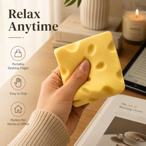 Image of Nkde Cheese Squishy Dumpling Crunchy Butter Squishy Butter Squeeze Toys