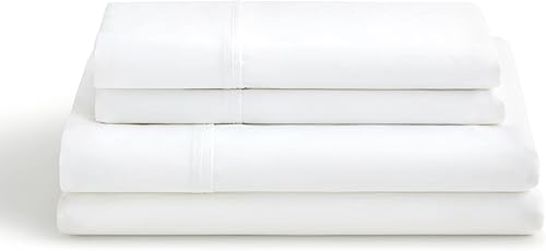 Miniatura 2 de Lucid Juego de sábanas de algodón de 600 hilos, bolsillos profundos de 14 pulgadas, juego de sábanas transpirables