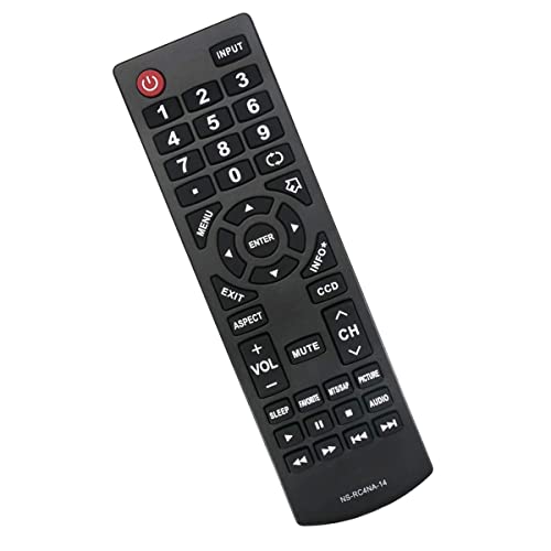 GHUST Controle remoto de substituição universal NS-RC4NA-14 para Insignia TV NS-32D20SNA14 NS-32D310