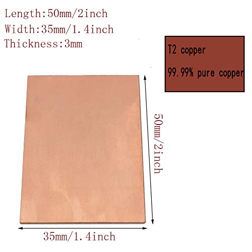 XMRISE Puro Cu Rame Piastra di Rame Foglio T2