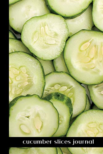 cucumber slices journal: small lined Cucumber Notebook / Travel Journal to write in