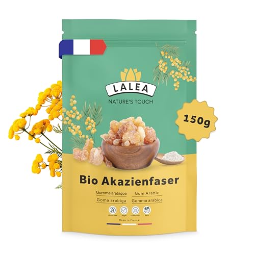 Akazienfaser Pulver Bio - 150g - 90% Ballaststoffe ballaststoffe pulver aus akazienfasern Bio Vegan & Keto Glutenfrei Arabischer Gummi gemahlen Fiber Supplement