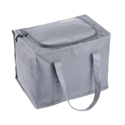 keeeper johann Faltbare Isoliertasche, 20 l, Gr. M, Mit Tragegriffen, Passend für Klappbox ben, 4 h kühlend/wärmend, Graphite
