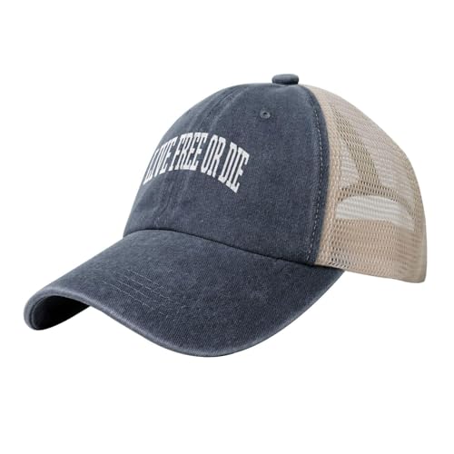 SEMELVZER Live Free Or Die Baseball Cap for Women Men Adjustable Low Profile Unstructured Cotton Dad Hat
