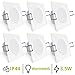 Produktbild linovum WEEVO 6er Set Einbaustrahler LED Bad quadratisch - 3,5W warmweiß 230V - IP44 Deckenleuchte extra flacher Einbau 29 mm