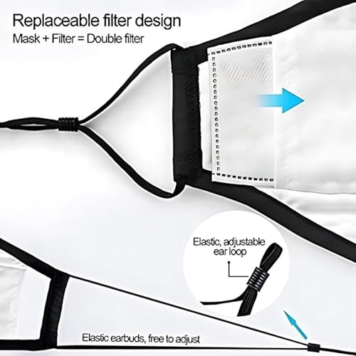 Image of Yugan N99 Anti Pollution Reusable and Washable Face Masks with Replaceable N99 Filters, Unisex, With Valve