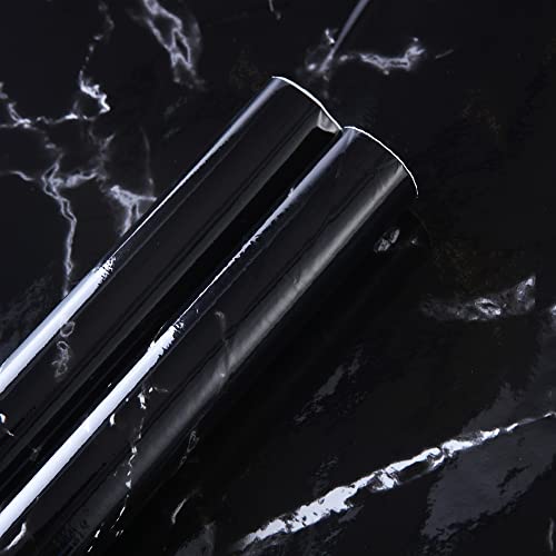 Image of Kuber Industries PET Wallpaper for Walls and Furniture of The Living, Bedroom, and Kitchen I Self-Adhesive, Oilproof, and Waterproof I DIY Marble Designer Wall Sticker I Pack of 1 Roll, 60cmx500cm