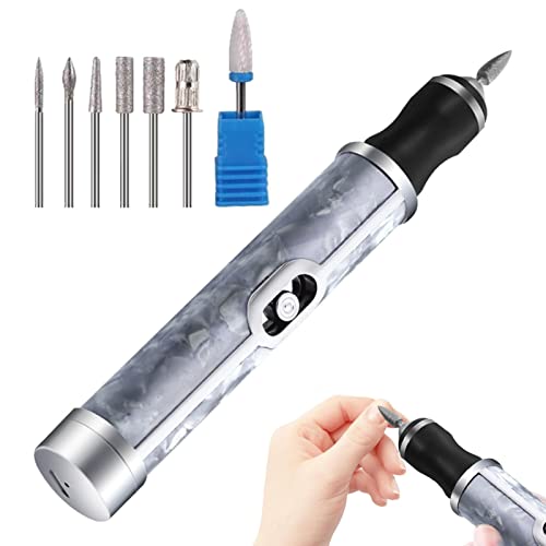 Electric Nail File Thick Toenails, 4 Speeds Cordless Acrylic...