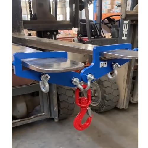 Gancho para carretilla elevadora doble de 6600 lbs con eslabón giratorio 6
