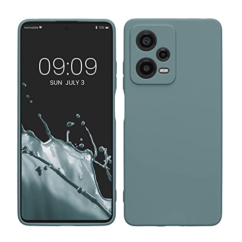 kwmobile Handyhülle für Xiaomi Redmi Note 12 Pro 5G Hülle - weiches Handy Silikon Case - Schutzhülle Cover - Arctic Night