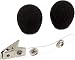 Shure RK318WS Black Foam Windscreens and Clothing Clip for All WH10, WH20 Headworn Microphones, Set of 2