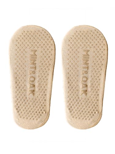 Image of Mint & Oak Pilates Socks with Grips for Women, Ankle Length Non-Slip Yoga Socks, Cotton Ideal For Yoga, Pilates, Gym, Workout, Cute Women's Gift